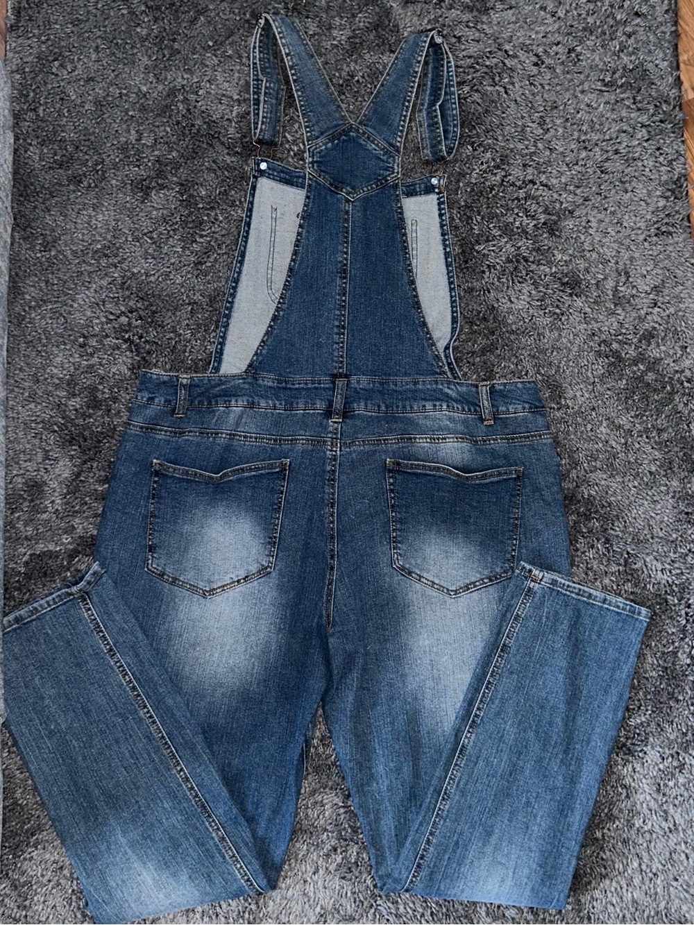 Missguided Light Blue Denim Jeans overalls XXL - Picture 2 of 3